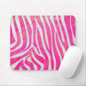 Zebra Hot Rosa und White Print Mousepad (Mit Mouse)