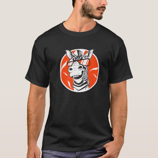 Zebra I Zebra Sonnenbrille I Funny Zebra Liebhaber T-Shirt (Vorderseite)