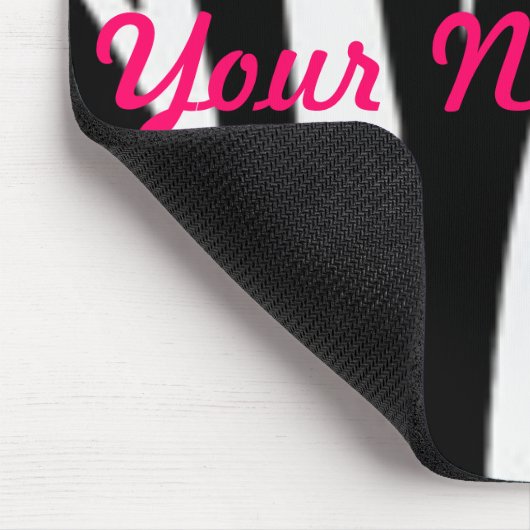 Zebra, Ihr Name hier Mousepad (Ecke)