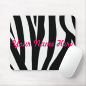 Zebra, Ihr Name hier Mousepad (Mit Mouse)