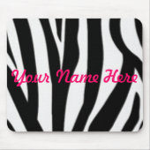Zebra, Ihr Name hier Mousepad (Vorne)