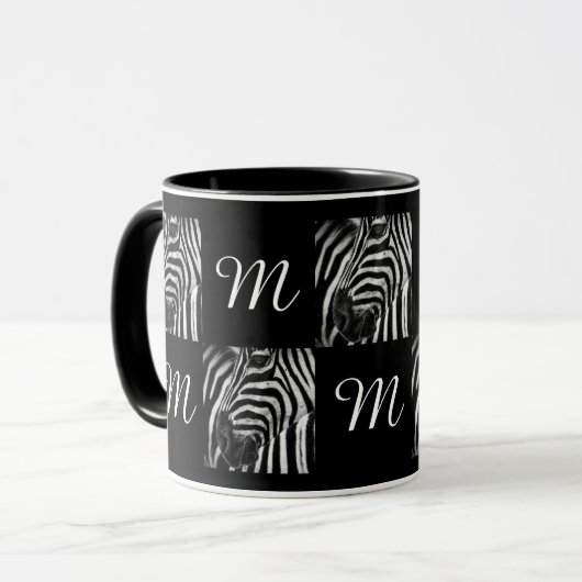 Zebra Illusion Tasse (Vorderseite Links)