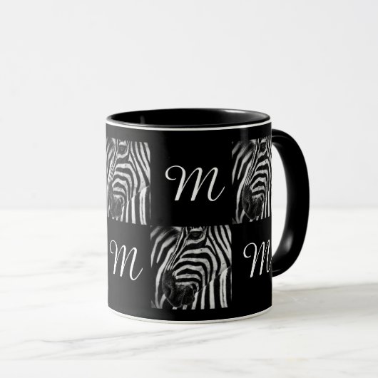Zebra Illusion Tasse (VorderseiteRechts)