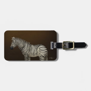 Zebra-Illustration Afrikanisches Exotisches Tier Gepäckanhänger