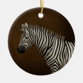 Zebra Illustration Exotische Tierwelt Keramik Ornament (Vorne)