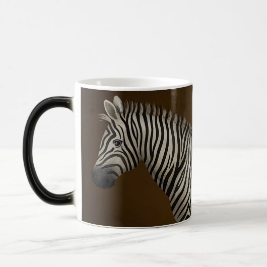 Zebra Illustration Exotische Tierwelt Verwandlungstasse (Links)