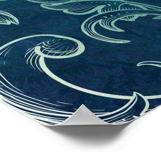 Zebra Illustration Poster (Ecke)