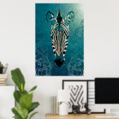 Zebra Illustration Poster (Heimbüro)