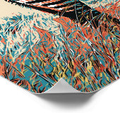 Zebra im Amboseli-Nationalpark, Kenia Poster (Ecke)