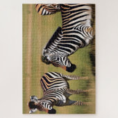 Zebra im Gras Puzzle (Vertikal)
