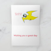 Zebra im Salon, Sonniger Geburtstag, für sie. Karte (Innenseite)