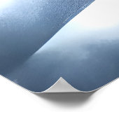 Zebra im schneebedeckten Berg | AI Art Poster (Ecke)