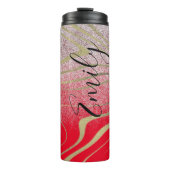 Zebra Imitats Gold Thermosbecher (Vorderseite)