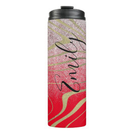 Zebra Imitats Gold Thermosbecher