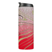 Zebra Imitats Gold Thermosbecher (Nach rechts gedreht)