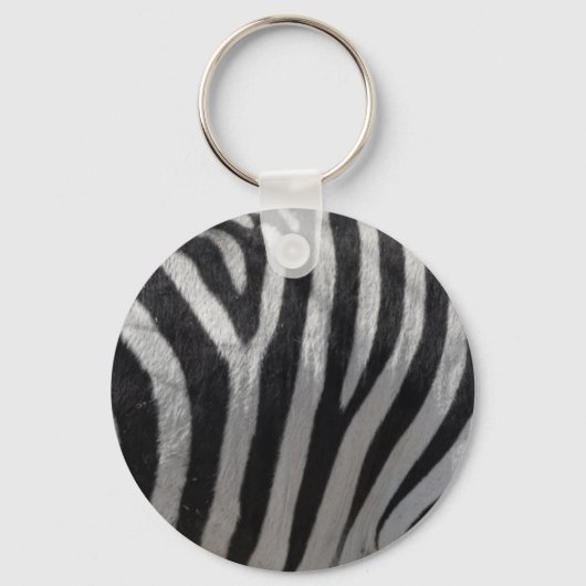 Zebra Imitats Leather Schlüsselanhänger (Vorderseite)