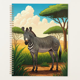 Zebra in der afrikanischen Savanne Planer