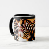 Zebra in der Liebe Tasse (Vorderseite Links)