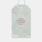 Zebra in der Weihnachtsmannmütze Weihnachtsgeschen Geschenkanhänger (Rückseite)