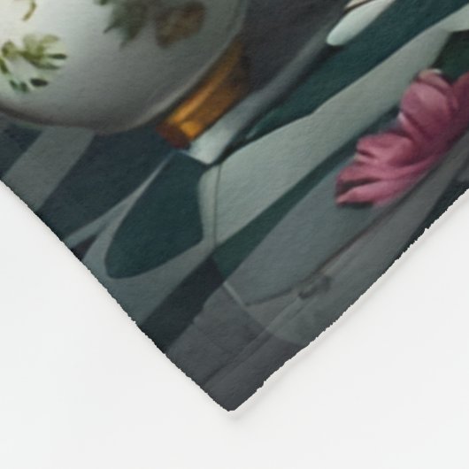 Zebra in einer Badewanne Fleecedecke (Ecke)