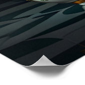 Zebra in einer Badewanne Poster (Ecke)