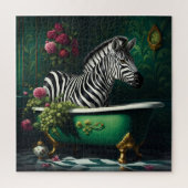 Zebra in einer Badewanne Puzzle (Vertikal)