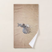 Zebra in hohem Gras Badhandtuch Set (Handtuch)