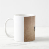 Zebra in hohem Gras Kaffeetasse (Links)