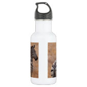 Zebra in Kenia Edelstahlflasche (Rückseite)