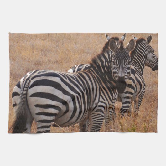 Zebra in Kenia Handtuch (Horizontal)