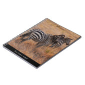 Zebra in Kenia Notizblock (Linke Seite)