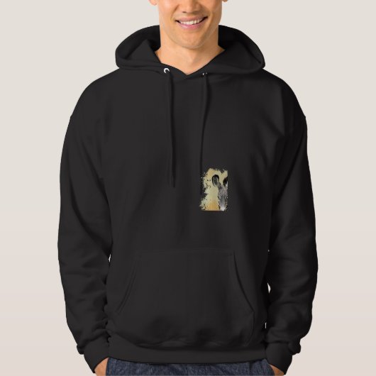 Zebra in Keniaafrika Hoodie (Vorderseite)