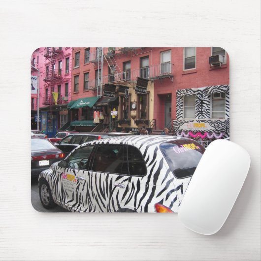 Zebra in Manhattan NYC mousepad Entwurf (Mit Mouse)
