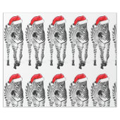 Zebra in Santa Verpackungspapier Geschenkpapier (Flach)