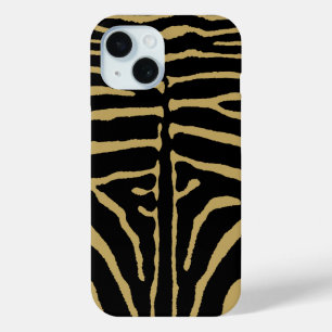 Zebra in Schwarz und Gold Case-Mate iPhone Hülle