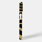 Zebra in Schwarz und Gold Case-Mate iPhone Hülle (Rückseite / Rechts)