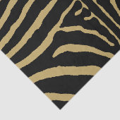Zebra in Schwarz und Gold Seidenpapier (Ausschnitt)