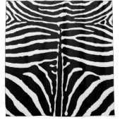 Zebra in Schwarz und Weiß Duschvorhang (Vorderseite)