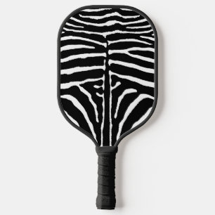 Zebra in Schwarz und Weiß Pickleball Schläger