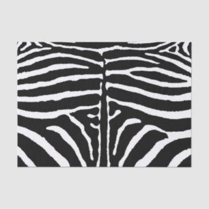 Zebra in Schwarz und Weiß Seidenpapier