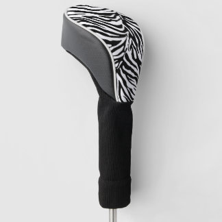 Zebra in Schwarz-Weiß-Streifen Tierdruck Golf Headcover