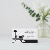 Zebra-Innenarchitektur: Visitenkarten Visitenkarte (Stehend Vorderseite)