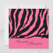 ZEBRA-INVITATIONEN / DIY-FARBE EINLADUNG (Vorderseite)