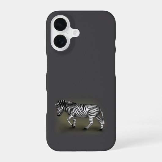 ‚Zebra‘ iPhone 16 Hülle (Rückseite)