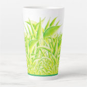 Zebra Iris auf einer großen Latte-Tasse Milchtasse (Vorderseite)