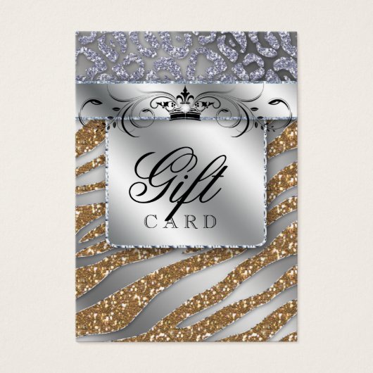 Zebra Jewelry Gift Card Silberkrone (Vorderseite)
