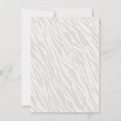 Zebra Jungle Baby Shower Einladung (Rückseite)