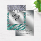 Zebra Juwelier Geschenkkarte Silber (Schreibtisch)
