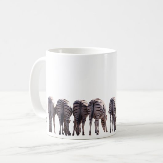 Zebra-Kaffee-Tasse Kaffeetasse (Vorderseite Links)