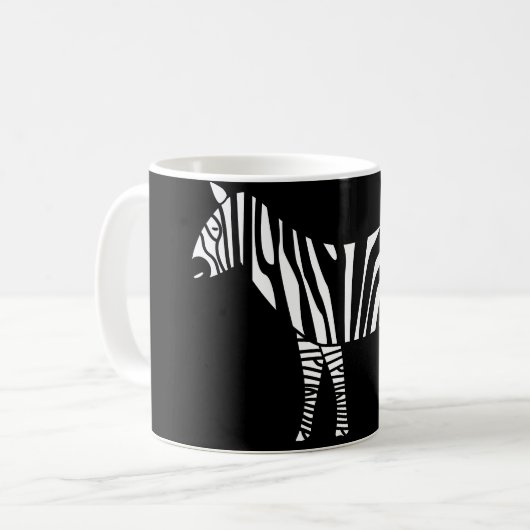 Zebra Kaffeetasse (Vorderseite Links)